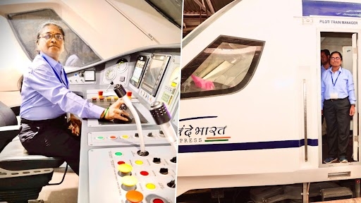 Vande Bharat Express fuelled by 'Nari Shakti'! Asia’s first woman loco pilot drives Express